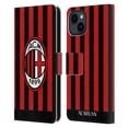 thumbnail image 1 of Head Case Designs Officially Licensed AC Milan 2022/23 Home Kit Leather Book Wallet Case Cover Compatible with Apple iPhone 15, 1 of 6