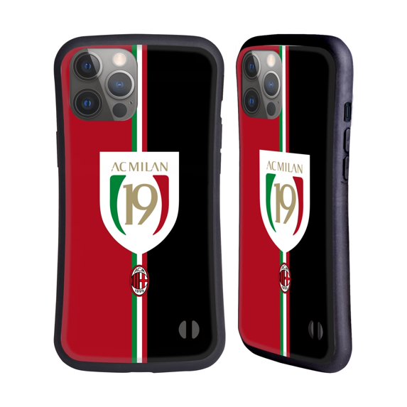 Head Case Designs Officially Licensed AC Milan 2022/23 Scudetto Champions Hybrid Case Compatible with Apple iPhone 14 Pro Max
