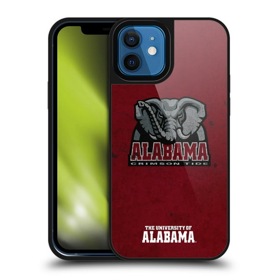 Head Case Designs University Of Alabama UA The University Of Alabama Distressed Gel Armour Case For Apple iPhone 12 / iPhone 12 Pro