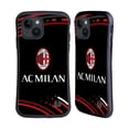 thumbnail image 1 of Head Case Designs Officially Licensed AC Milan Crest Patterns Curved Hybrid Case Compatible with Apple iPhone 15, 1 of 7