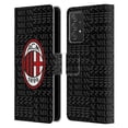 thumbnail image 1 of Head Case Designs Officially Licensed AC Milan Crest Patterns Red And Grey Leather Book Wallet Case Cover Compatible with Samsung Galaxy A52 / A52s / 5G (2021), 1 of 6