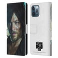 thumbnail image 1 of Head Case Designs Officially Licensed AMC The Walking Dead Characters Daryl Leather Book Wallet Case Cover Compatible with Apple iPhone 12 Pro Max, 1 of 6