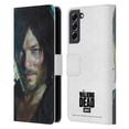 thumbnail image 1 of Head Case Designs Officially Licensed AMC The Walking Dead Characters Daryl Leather Book Wallet Case Cover Compatible with Samsung Galaxy S21 FE 5G, 1 of 6