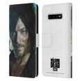 thumbnail image 1 of Head Case Designs Officially Licensed AMC The Walking Dead Characters Daryl Leather Book Wallet Case Cover Compatible with Samsung Galaxy S10+ / S10 Plus, 1 of 6