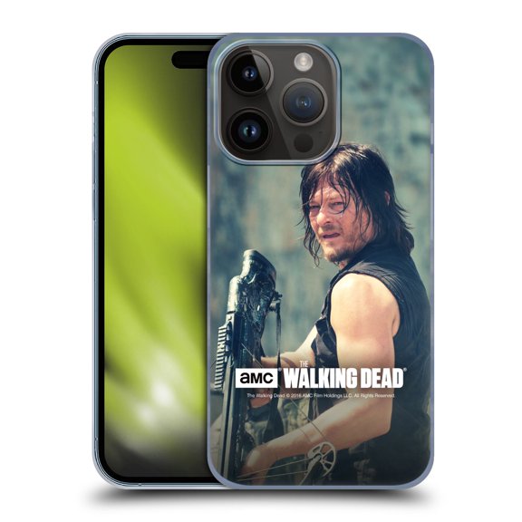Head Case Designs Officially Licensed AMC The Walking Dead Daryl Dixon Archer Hard Back Case Compatible with Apple iPhone 15 Pro
