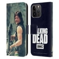 thumbnail image 1 of Head Case Designs Officially Licensed AMC The Walking Dead Daryl Dixon Archer Leather Book Wallet Case Cover Compatible with Apple iPhone 15 Pro Max, 1 of 6