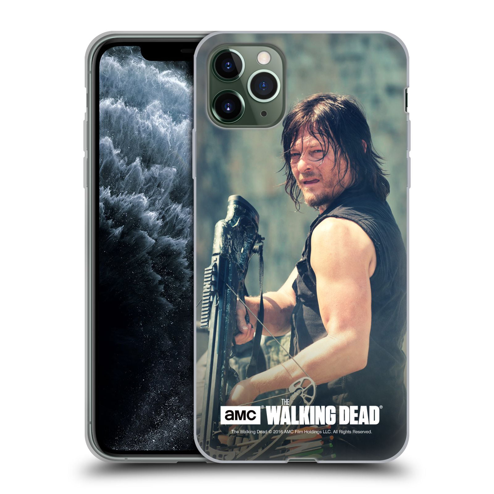 Head Case Designs Officially Licensed AMC The Walking Dead Daryl Dixon  Archer Soft Gel Case Compatible with Apple iPhone 11 Pro Max