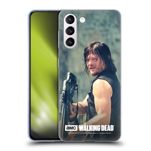 Head Case Designs Officially Licensed AMC The Walking Dead Daryl Dixon Archer Soft Gel Case Compatible with Samsung Galaxy S21+ 5G