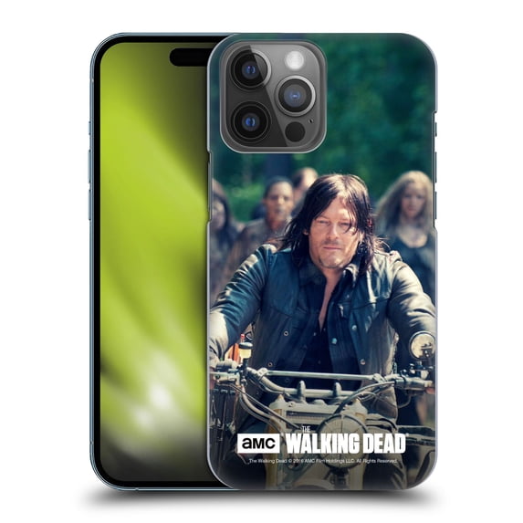 Head Case Designs Officially Licensed AMC The Walking Dead Daryl Dixon Bike Ride Hard Back Case Compatible with Apple iPhone 14 Pro Max