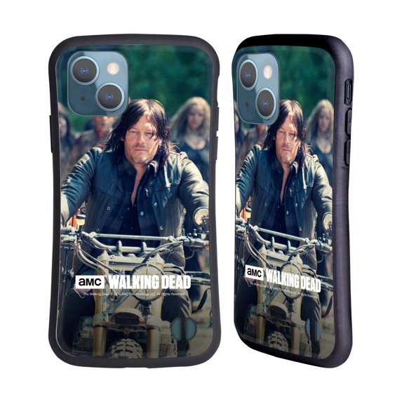 Head Case Designs Officially Licensed AMC The Walking Dead Daryl Dixon Bike Ride Hybrid Case Compatible with Apple iPhone 13