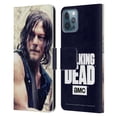 thumbnail image 1 of Head Case Designs Officially Licensed AMC The Walking Dead Daryl Dixon Half Body Leather Book Wallet Case Cover Compatible with Apple iPhone 12 / iPhone 12 Pro, 1 of 6