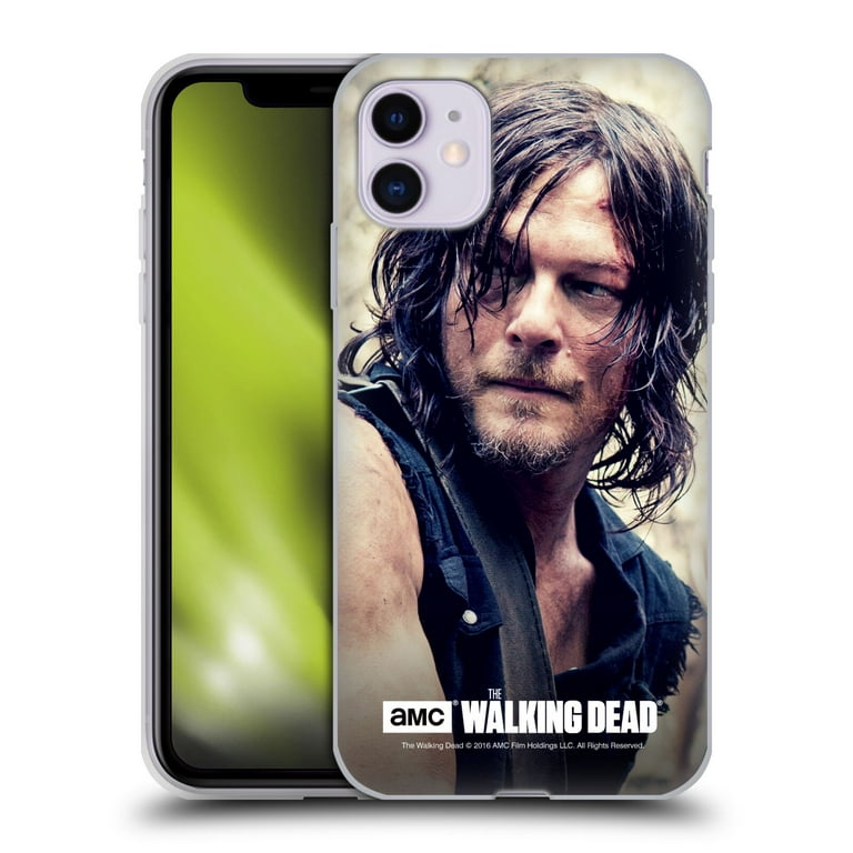 Head Case Designs Officially Licensed AMC The Walking Dead Daryl Dixon Half Body Soft Gel Case Compatible with Apple iPhone 11