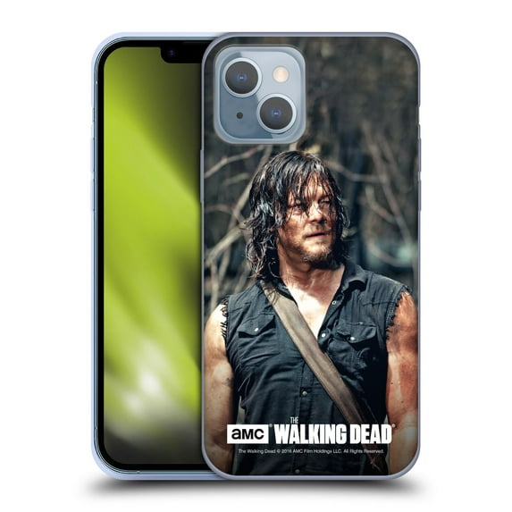 Head Case Designs Officially Licensed AMC The Walking Dead Daryl Dixon Look Soft Gel Case Compatible with Apple iPhone 14