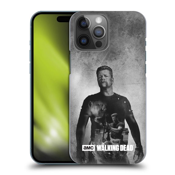 Head Case Designs Officially Licensed AMC The Walking Dead Double Exposure Abraham Hard Back Case Compatible with Apple iPhone 14 Pro Max