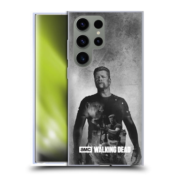 Head Case Designs Officially Licensed AMC The Walking Dead Double Exposure Abraham Soft Gel Case Compatible with Samsung Galaxy S23 Ultra 5G