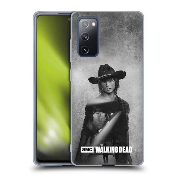 Head Case Designs Officially Licensed AMC The Walking Dead Double Exposure Carl Soft Gel Case Compatible with Samsung Galaxy S20 FE / 5G
