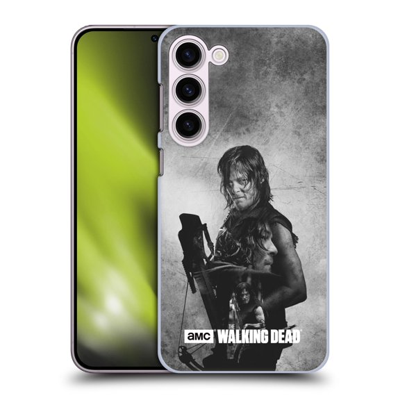 Head Case Designs Officially Licensed AMC The Walking Dead Double Exposure Daryl Hard Back Case Compatible with Samsung Galaxy S23+ 5G