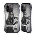 thumbnail image 1 of Head Case Designs Officially Licensed AMC The Walking Dead Double Exposure Michonne Hybrid Case Compatible with Apple iPhone 15 Pro, 1 of 7