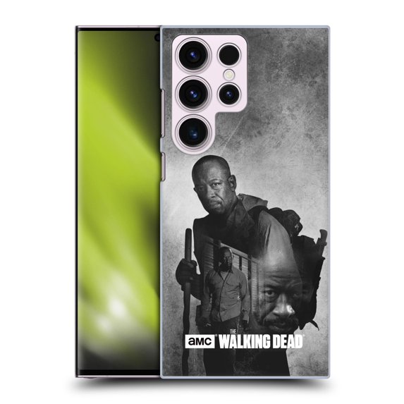 Head Case Designs Officially Licensed AMC The Walking Dead Double Exposure Morgan Hard Back Case Compatible with Samsung Galaxy S23 Ultra 5G