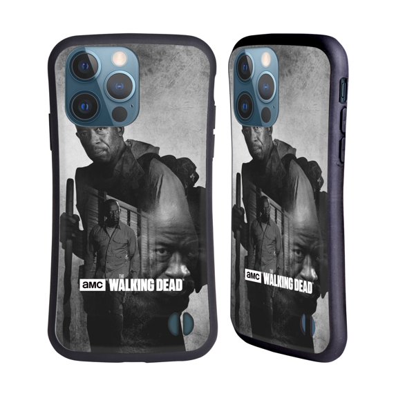 Head Case Designs Officially Licensed AMC The Walking Dead Double Exposure Morgan Hybrid Case Compatible with Apple iPhone 13 Pro