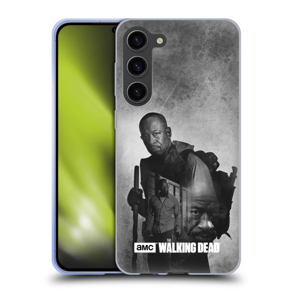Head Case Designs Officially Licensed AMC The Walking Dead Double Exposure Morgan Soft Gel Case Compatible with Samsung Galaxy S23+ 5G