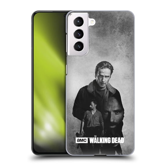 Head Case Designs Officially Licensed AMC The Walking Dead Double Exposure Rick Hard Back Case Compatible with Samsung Galaxy S21 5G