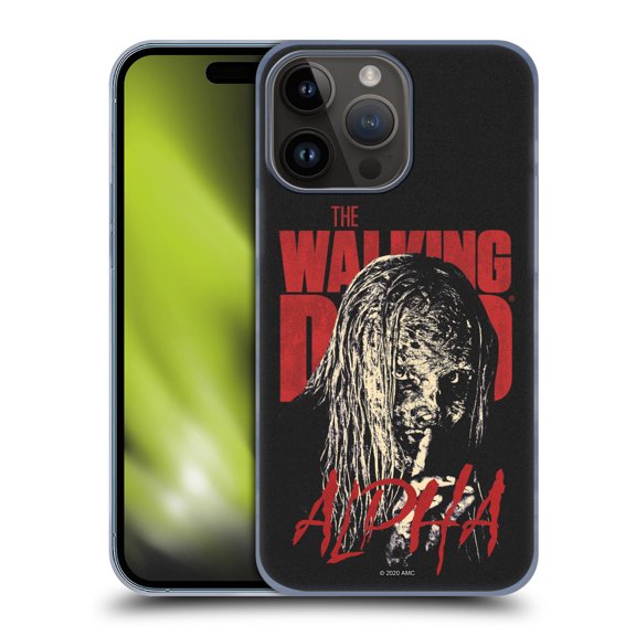Head Case Designs Officially Licensed AMC The Walking Dead Season 10 Character Portraits Alpha Hard Back Case Compatible with Apple iPhone 15 Pro Max