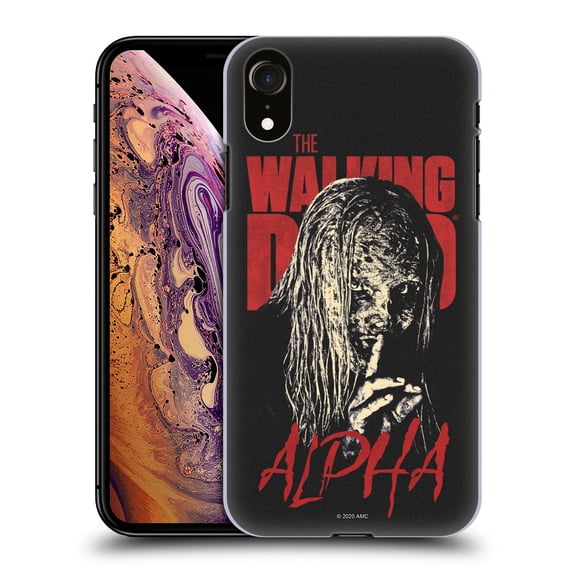 Head Case Designs Officially Licensed AMC The Walking Dead Season 10 Character Portraits Alpha Hard Back Case Compatible with Apple iPhone XR