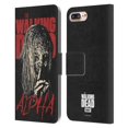 thumbnail image 1 of Head Case Designs Officially Licensed AMC The Walking Dead Season 10 Character Portraits Alpha Leather Book Case Compatible with Apple iPhone 7 Plus / iPhone 8 Plus, 1 of 6