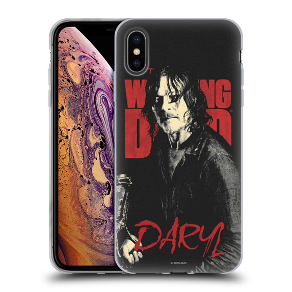 Head Case Designs Officially Licensed AMC The Walking Dead Season 10 Character Portraits Daryl Soft Gel Case Compatible with Apple iPhone XS Max