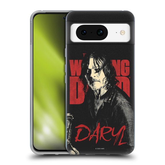 Head Case Designs Officially Licensed AMC The Walking Dead Season 10 Character Portraits Daryl Soft Gel Case Compatible with Google Pixel 8