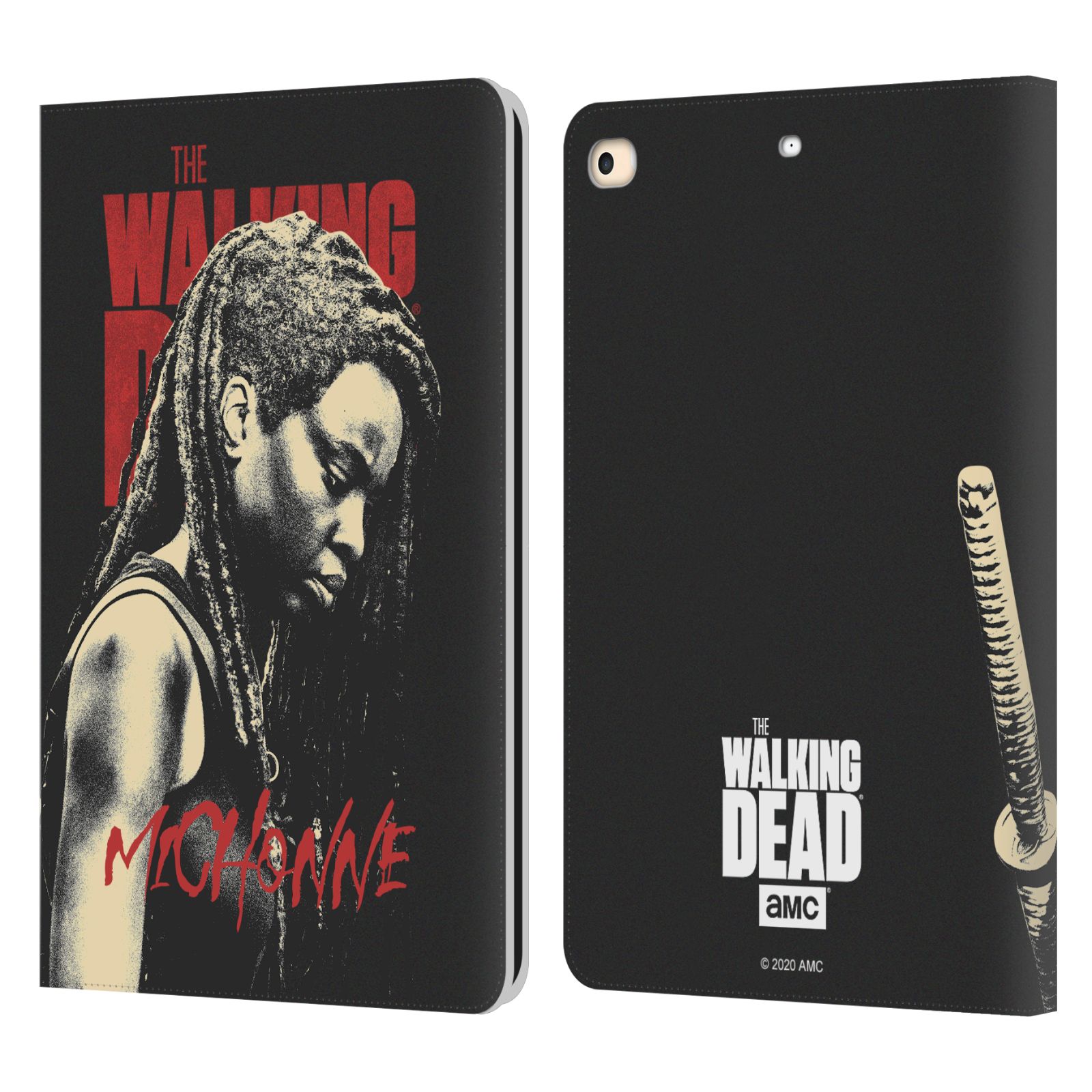 Head Case Designs Officially Licensed AMC The Walking Dead Season 10 Character Portraits Michonne Leather Book Case Compatible with Apple iPad 9.7 2017 / iPad 9.7 2018 - image 1 of 6
