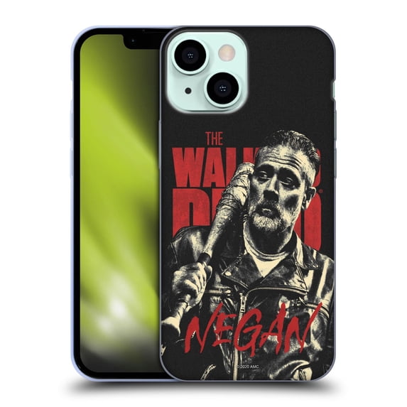 Head Case Designs Officially Licensed AMC The Walking Dead Season 10 Character Portraits Negan Soft Gel Case Compatible with Apple iPhone 13 Mini