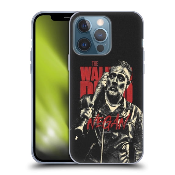 Head Case Designs Officially Licensed AMC The Walking Dead Season 10 Character Portraits Negan Soft Gel Case Compatible with Apple iPhone 13 Pro