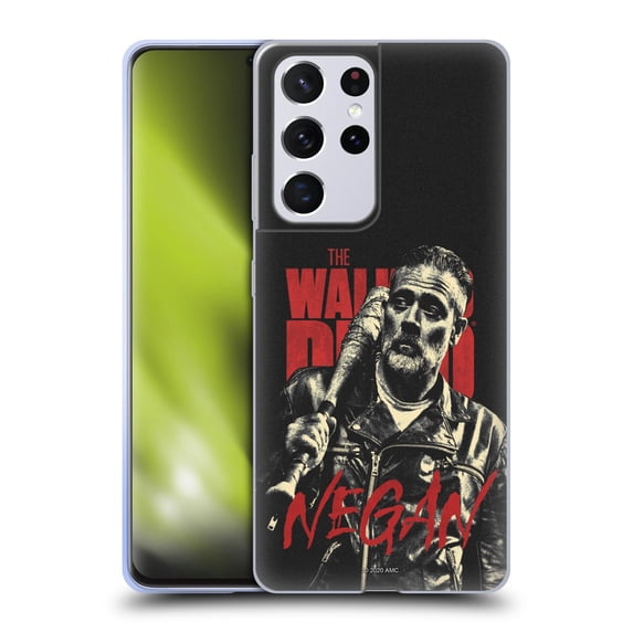 Head Case Designs Officially Licensed AMC The Walking Dead Season 10 Character Portraits Negan Soft Gel Case Compatible with Samsung Galaxy S21 Ultra 5G