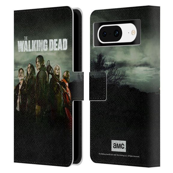 Head Case Designs Officially Licensed AMC The Walking Dead Season 11 Key Art Poster Leather Book Wallet Case Cover Compatible with Google Pixel 8
