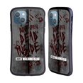 thumbnail image 1 of Head Case Designs Officially Licensed AMC The Walking Dead Typography Dead Inside Hybrid Case Compatible with Apple iPhone 13, 1 of 7