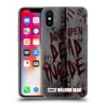 thumbnail image 1 of Head Case Designs Officially Licensed AMC The Walking Dead Typography Dead Inside Soft Gel Case Compatible with Apple iPhone X / iPhone XS, 1 of 7