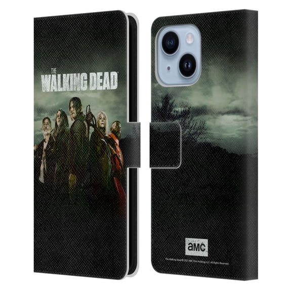 Head Case Designs Officially Licensed AMC The Walking Dead Season 11 Key Art Poster Leather Book Wallet Case Cover Compatible with Apple iPhone 14 Plus