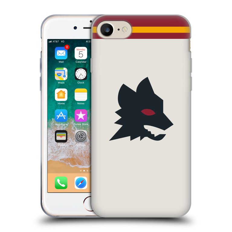 Head Case Designs Officially Licensed AS Roma 2020/21 Crest Kit Away Soft  Gel Case Compatible with Apple iPhone 7 / 8 / SE 2020 & 2022