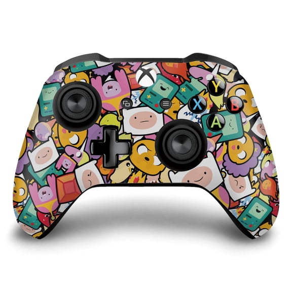 Head Case Designs Officially Licensed Adventure Time Graphics Pattern Vinyl Sticker Skin Decal Cover Compatible with Microsoft Xbox One S / X Controller