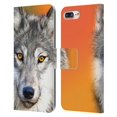 thumbnail image 1 of Head Case Designs Officially Licensed Aimee Stewart Animals Autumn Wolf Leather Book Wallet Case Cover Compatible with Apple iPhone 7 Plus / iPhone 8 Plus, 1 of 6
