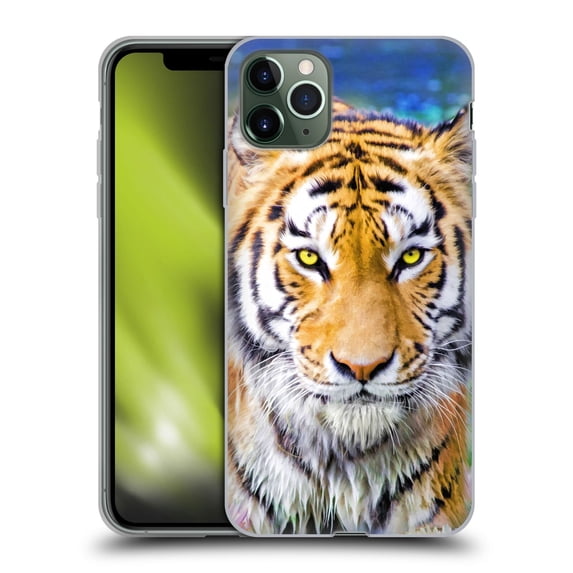 Head Case Designs Officially Licensed Aimee Stewart Animals Tiger and Lily Soft Gel Case Compatible with Apple iPhone 11 Pro Max