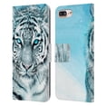 thumbnail image 1 of Head Case Designs Officially Licensed Aimee Stewart Animals White Tiger Leather Book Wallet Case Cover Compatible with Apple iPhone 7 Plus / iPhone 8 Plus, 1 of 6
