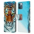 thumbnail image 1 of Head Case Designs Officially Licensed Aimee Stewart Animals Yellow Tiger Leather Book Wallet Case Cover Compatible with Apple iPhone 12 / iPhone 12 Pro, 1 of 6