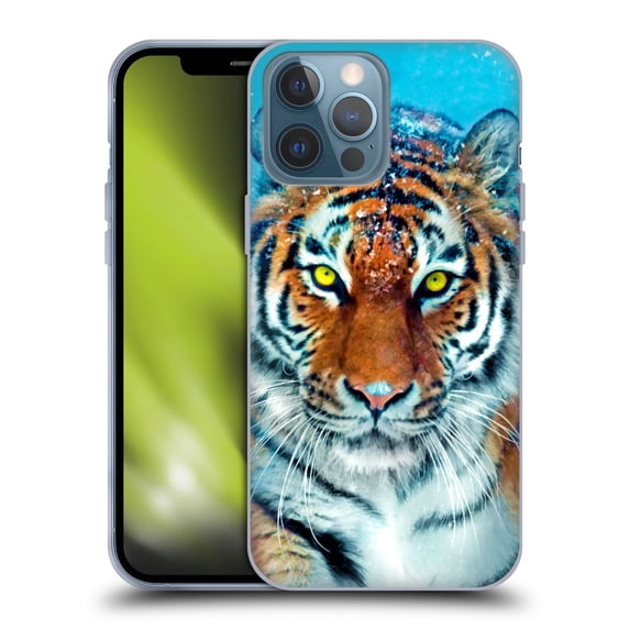 Head Case Designs Officially Licensed Aimee Stewart Animals Yellow Tiger Soft Gel Case Compatible with Apple iPhone 13 Pro Max