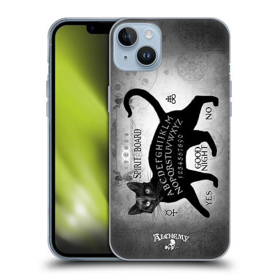 Head Case Designs Officially Licensed Alchemy Gothic Cats Black Cat Spirit Board Soft Gel Case Compatible with Apple iPhone 14 Plus