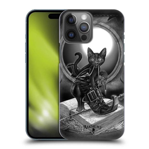 Head Case Designs Officially Licensed Alchemy Gothic Cats Midnight Mischief Hard Back Case Compatible with Apple iPhone 14 Pro Max