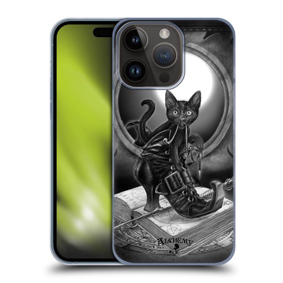 Head Case Designs Officially Licensed Alchemy Gothic Cats Midnight Mischief Hard Back Case Compatible with Apple iPhone 15 Pro