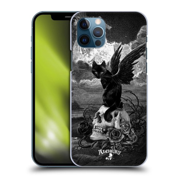 Head Case Designs Officially Licensed Alchemy Gothic Cats Nine Lives Of Poe Skull Hard Back Case Compatible with Apple iPhone 12 / iPhone 12 Pro